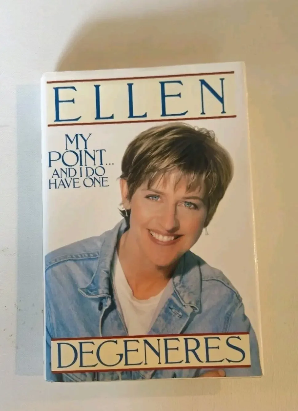 ELLEN DEGENERES My Point... And I Do Have One Hardcover 1995 Humor Biography